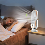 AeroLux Elite Personal Fan | Dual Motor, USB Rechargeable, Ultra Quiet, 720° Adjustable Angles, Portable Cooling Solution