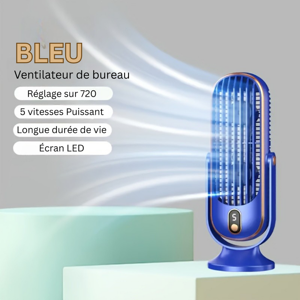 AeroLux Elite Personal Fan | Dual Motor, USB Rechargeable, Ultra Quiet, 720° Adjustable Angles, Portable Cooling Solution