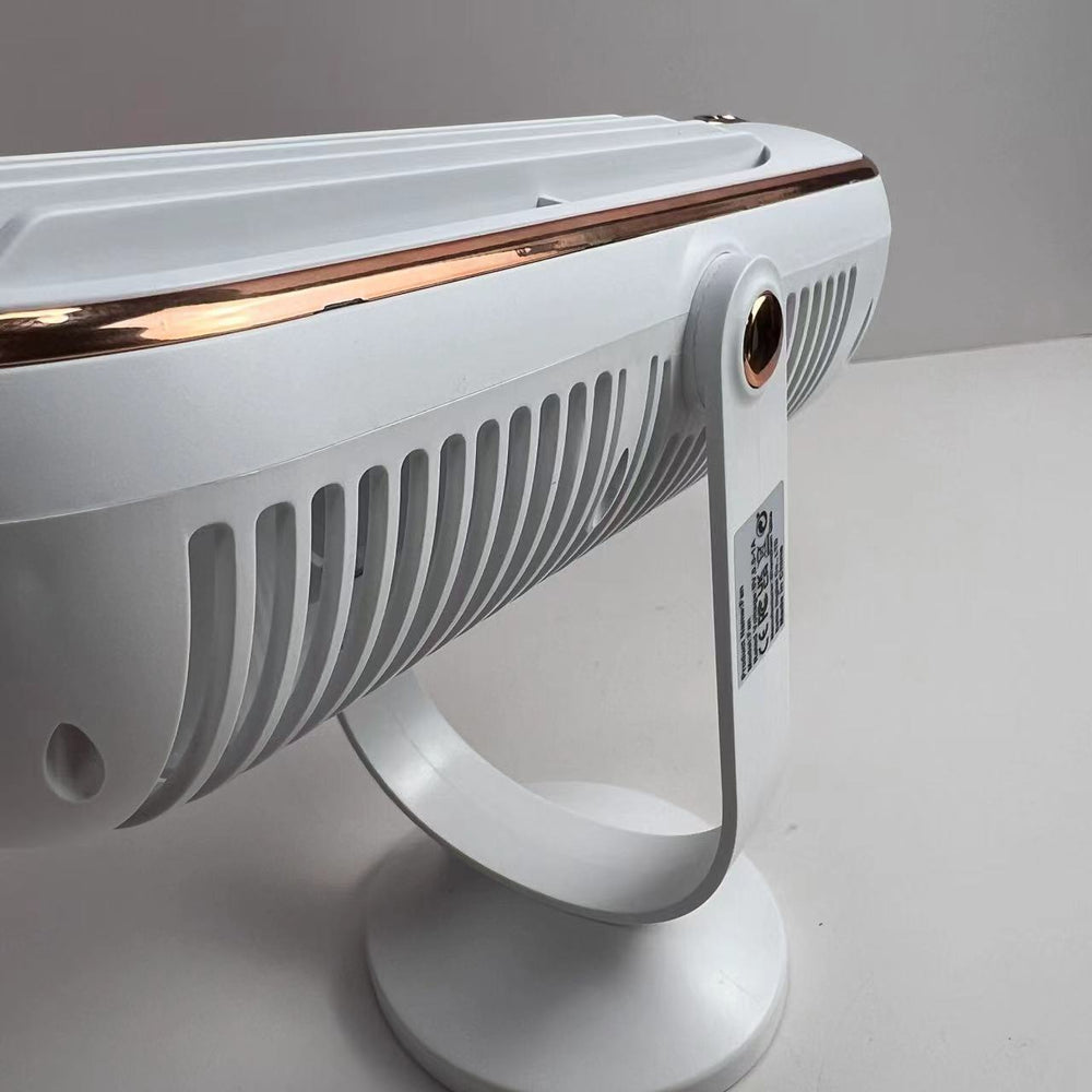 AeroLux Elite Personal Fan | Dual Motor, USB Rechargeable, Ultra Quiet, 720° Adjustable Angles, Portable Cooling Solution