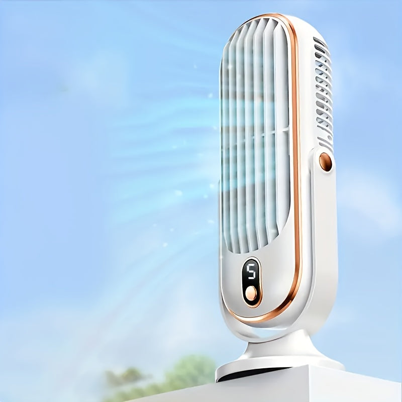 AeroLux Elite Personal Fan | Dual Motor, USB Rechargeable, Ultra Quiet, 720° Adjustable Angles, Portable Cooling Solution