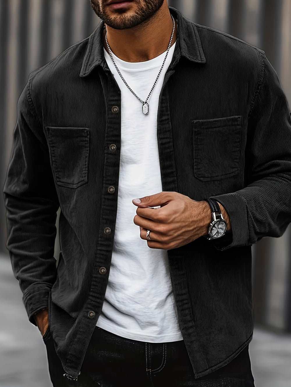 Johan™ Men's Corduroy Shirt Jacket - Stylish & Versatile Outerwear for Every Season