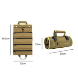 Roll-Up Tool Bag – Multiple Pockets, Removable Trays & Carry Handle