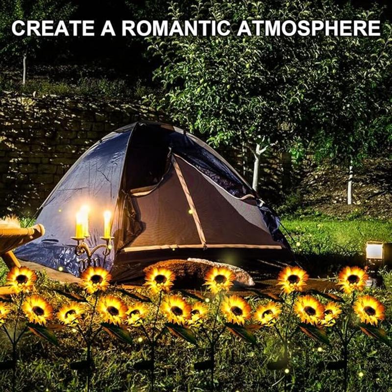Solar Sunflower Garden Stake Light – IP65 Waterproof, 74 cm & Warm White LED