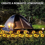Solar Sunflower Garden Stake Light – IP65 Waterproof, 74 cm & Warm White LED
