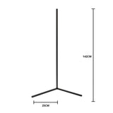 LED Corner Floor Lamp – Dimmable, Remote Control, 3 Color Temperatures, 142cm
