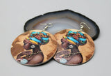 Handcrafted Afrocentric Wooden Drop Earrings | Lightweight Statement Jewelry for Unique Style