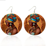 Handcrafted Afrocentric Wooden Drop Earrings | Lightweight Statement Jewelry for Unique Style