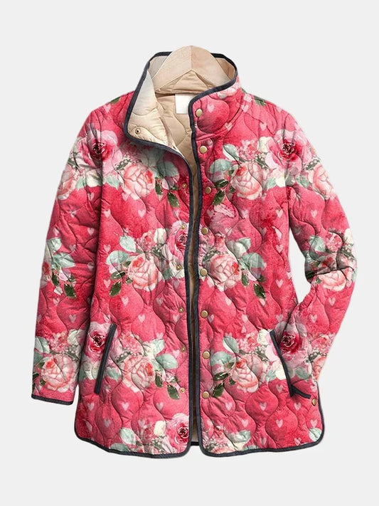 Women's quilted puffer jacket, view 1
