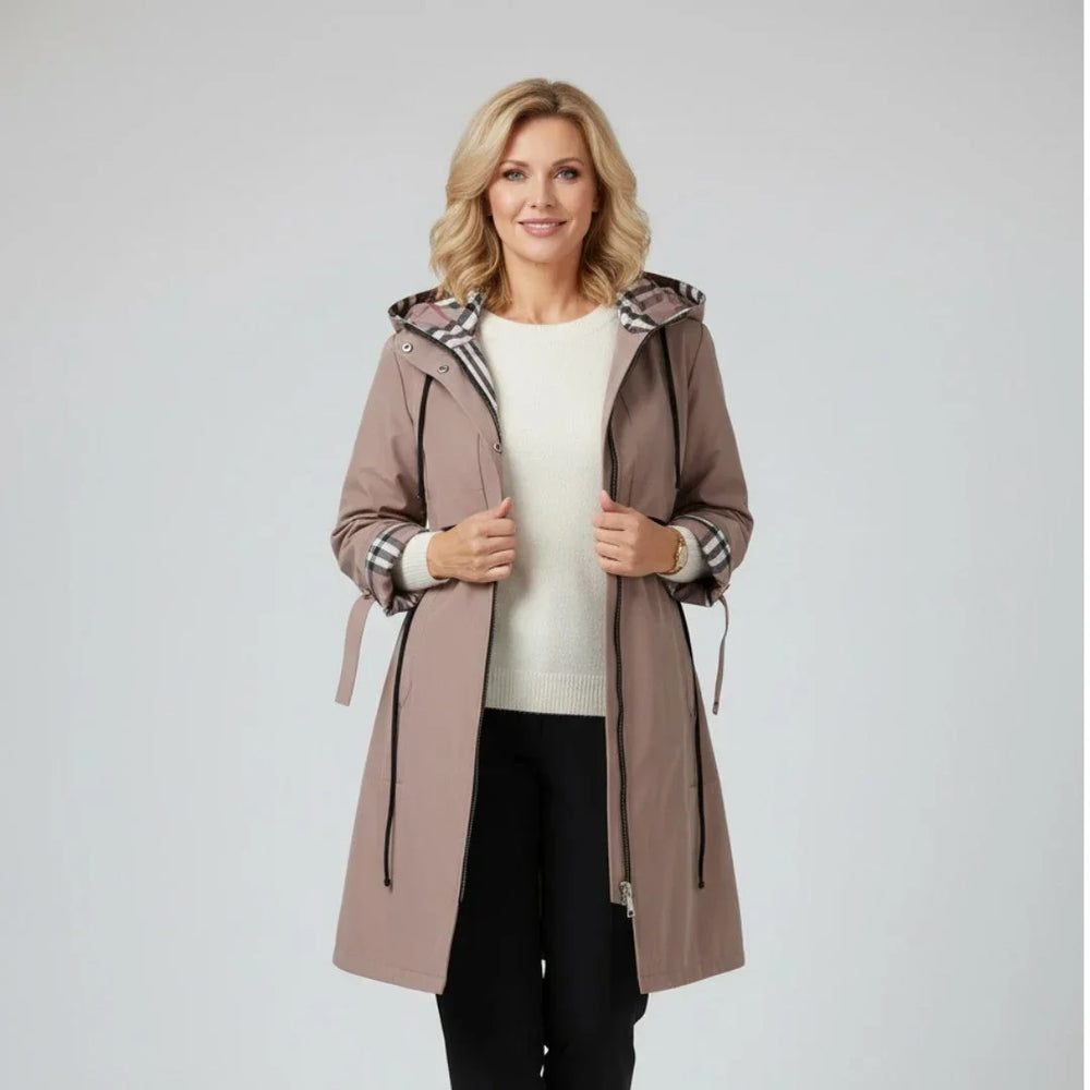 Women's hooded coat, view 1
