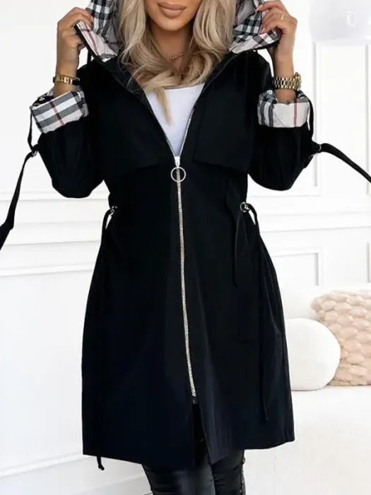 Women's hooded coat, view 5