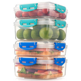 Air-Tight Lunch Tubs (4-Pack) - Meal Prep Containers by LunchVault | Leak-Proof, BPA-Free, Perfect for On-the-Go