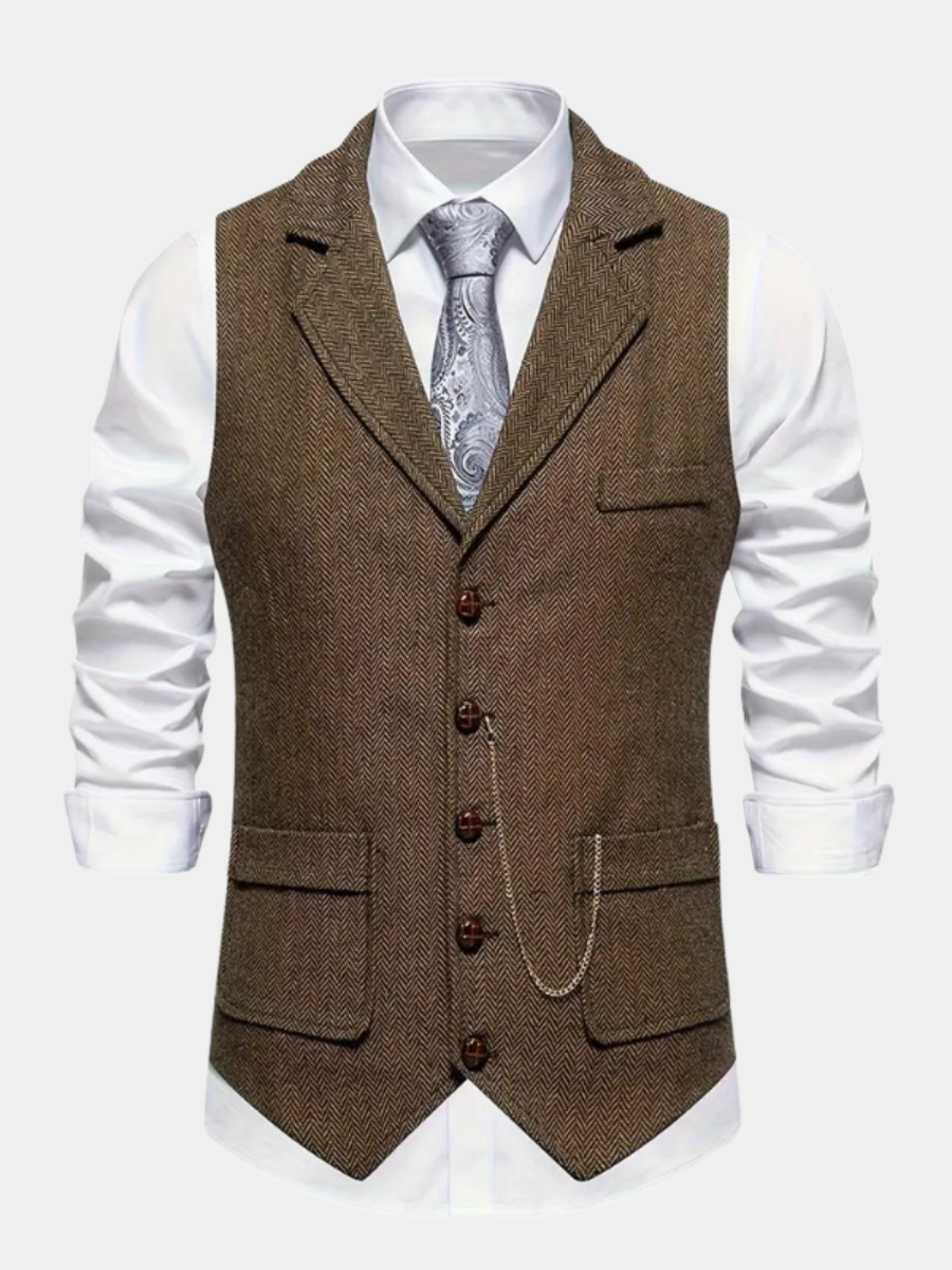 Men's notch lapel coat, view 1