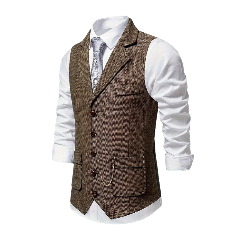 Men's notch lapel coat, view 3