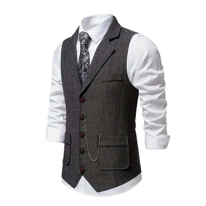 Men's notch lapel coat, view 4