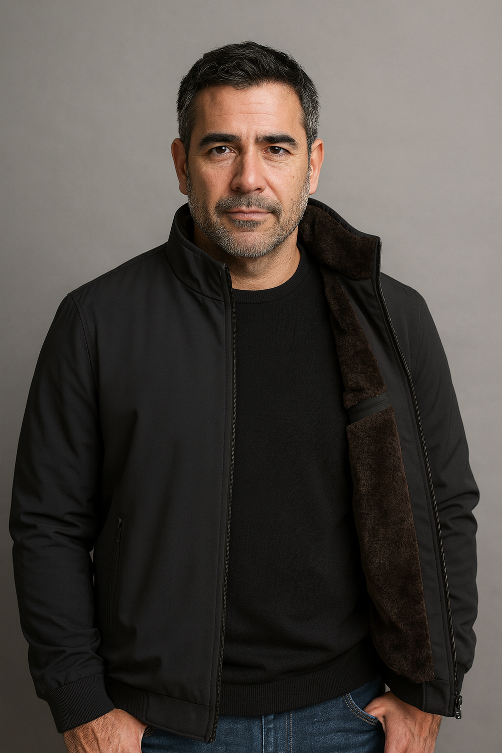 Men's wrap coat, view 4