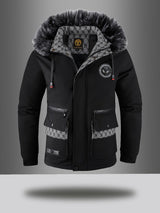 Men's hooded coat, view 2