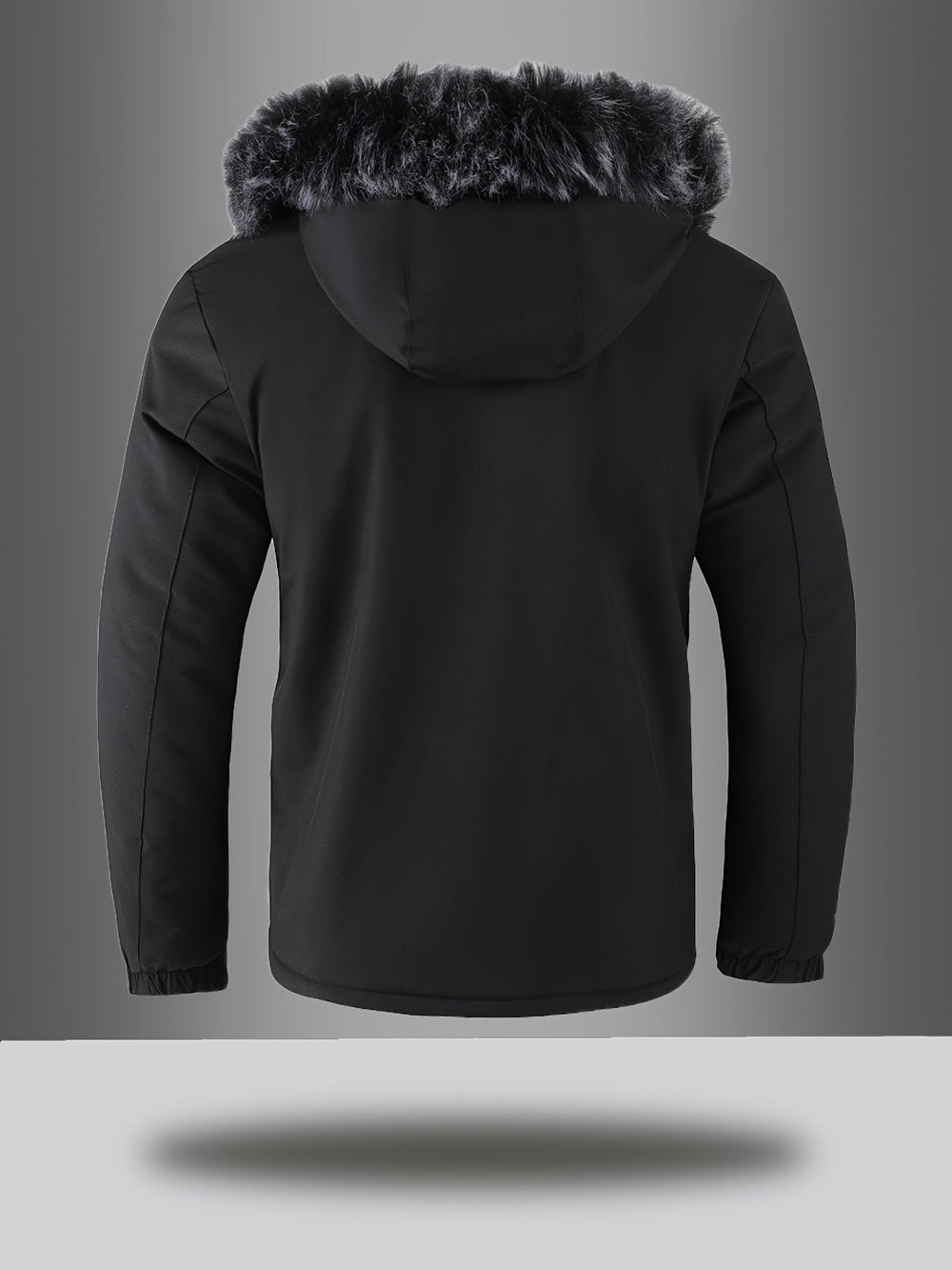 Men's hooded coat, view 3