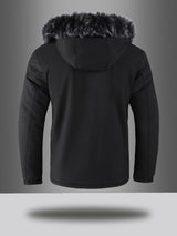 Men's hooded coat, view 3
