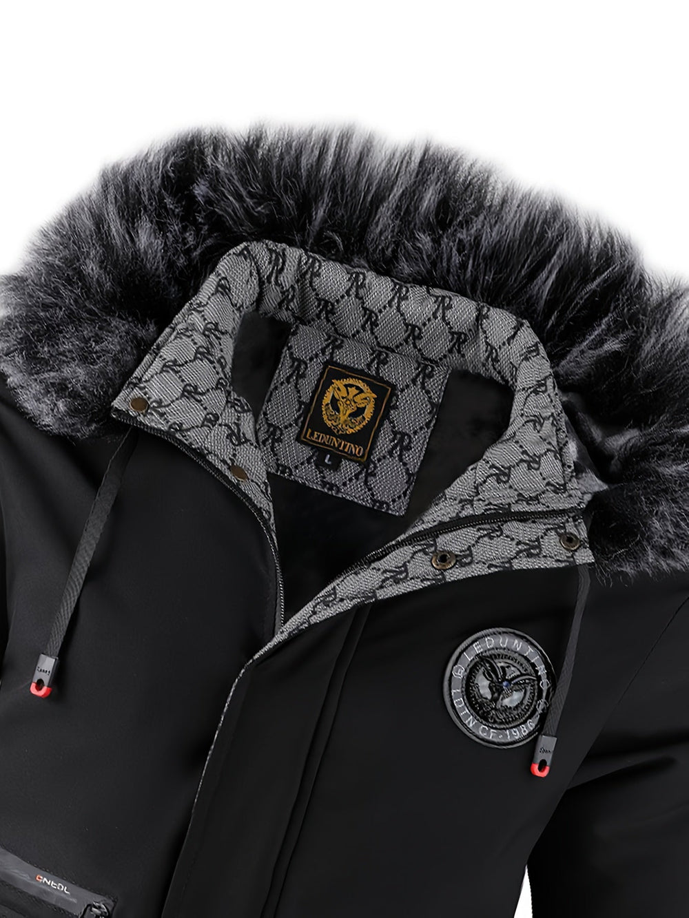 Men's hooded coat, view 5