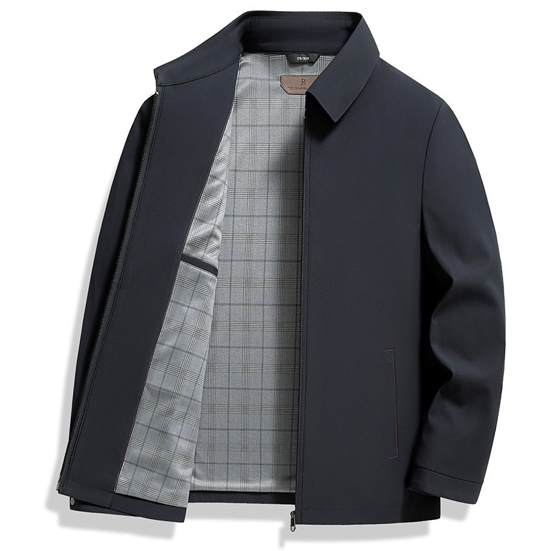 Men's notch lapel coat, view 2