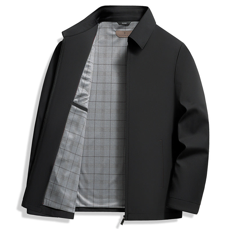 Men's notch lapel coat, view 3