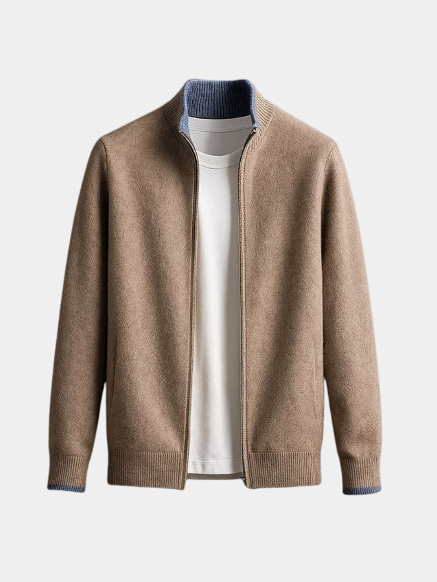 Men's zip-up coat, view 1