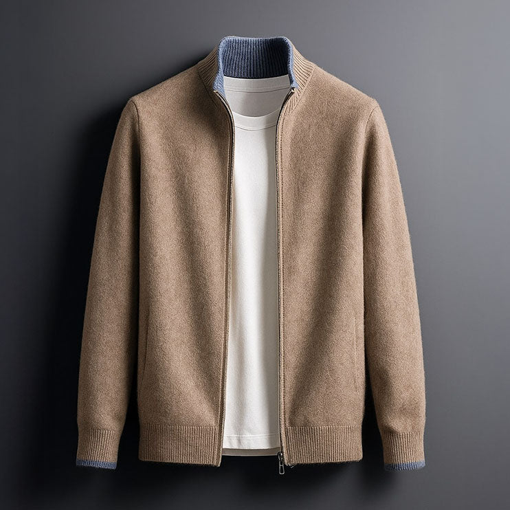 Men's zip-up coat, view 2