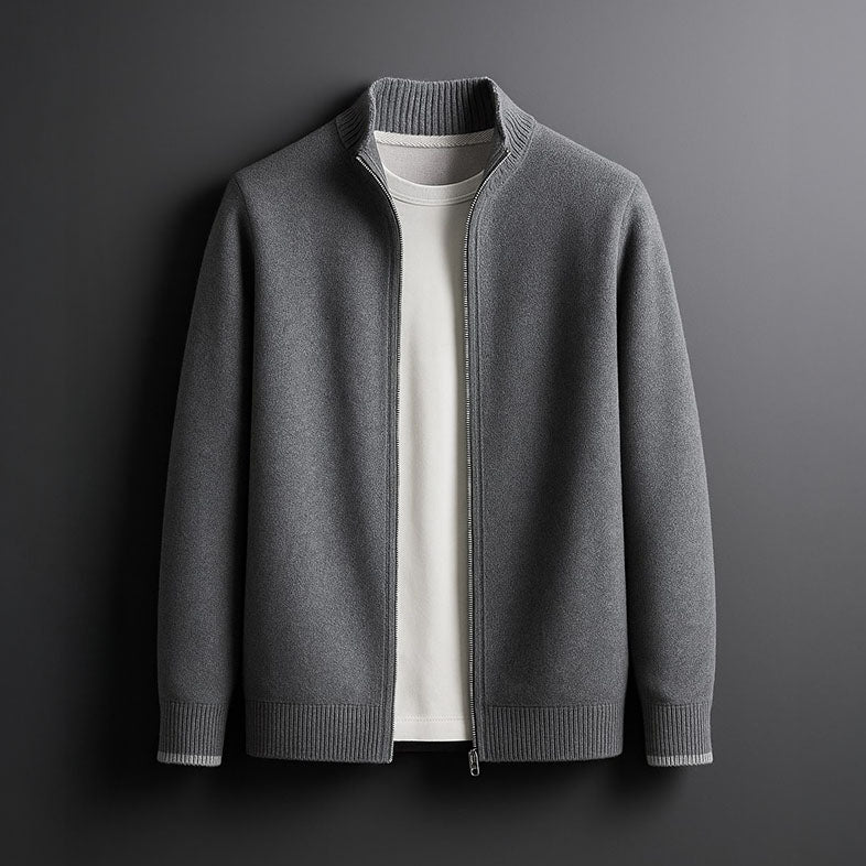 Men's zip-up coat, view 3