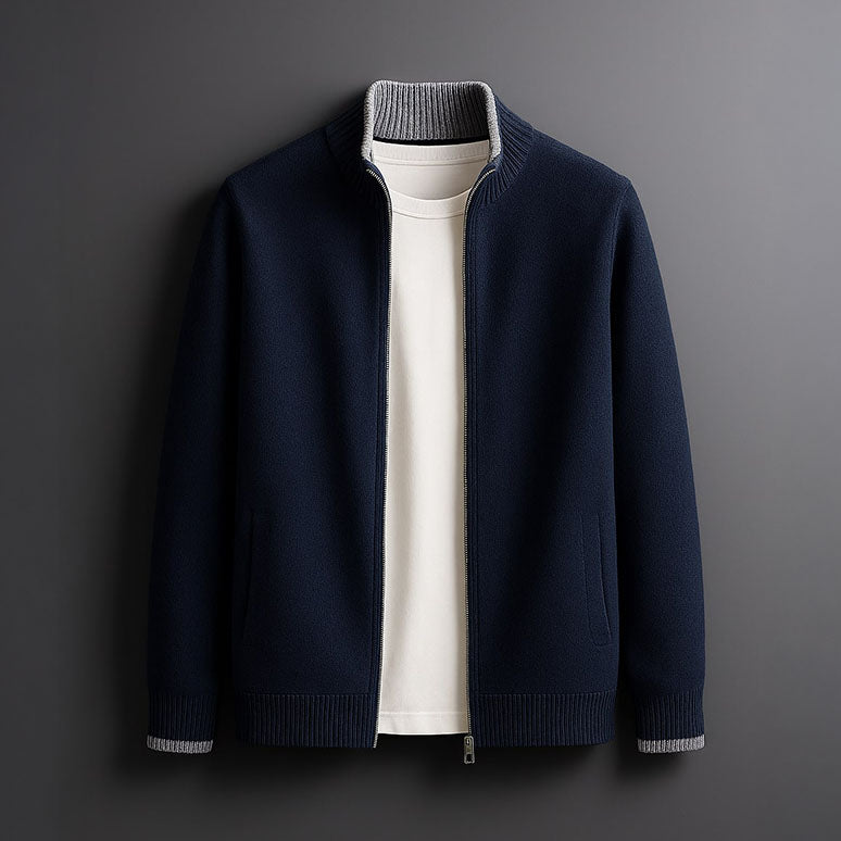 Men's zip-up coat, view 4