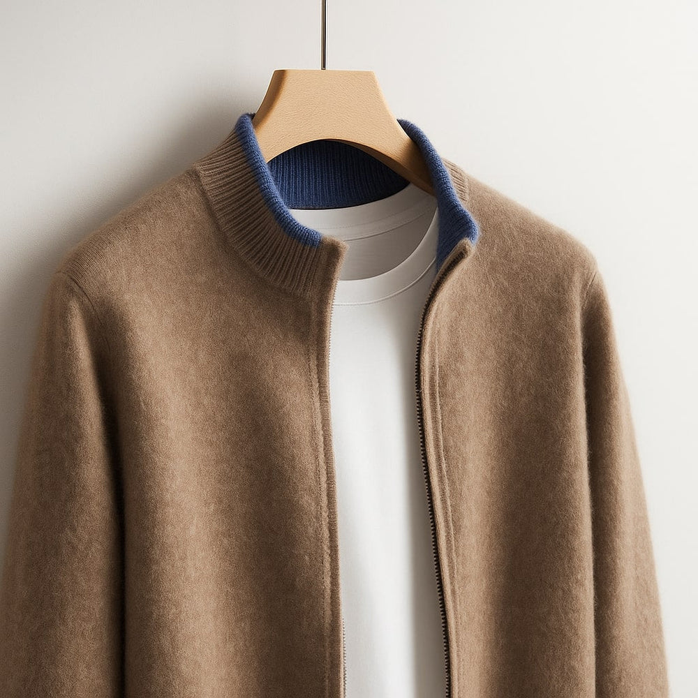 Men's zip-up coat, view 5