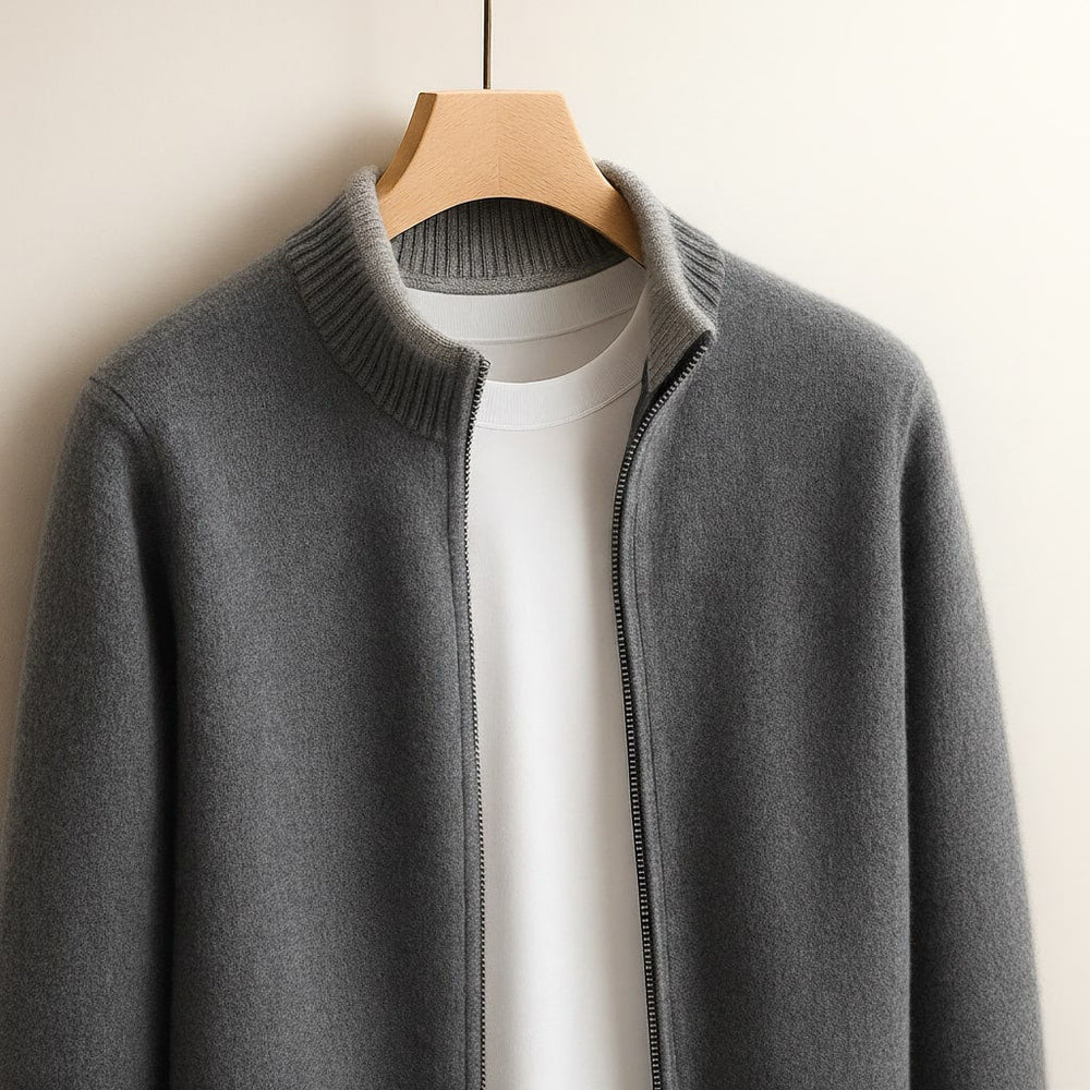 Men's zip-up coat, view 6