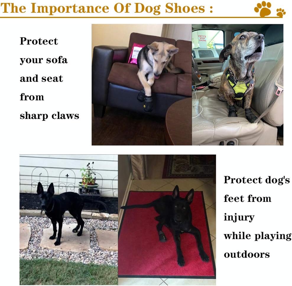 All-Weather Dog Boots for Ultimate Protection & Comfort - Perfect for Safe Outdoor Adventures
