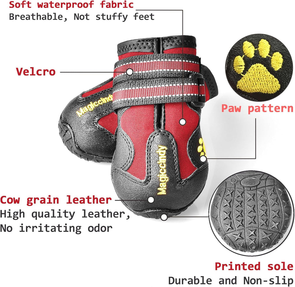 All-Weather Dog Boots for Ultimate Protection & Comfort - Perfect for Safe Outdoor Adventures