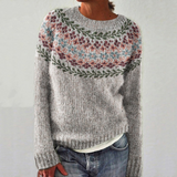 SILVIA Retro Pullover Sweater - Vintage Style Knitwear for Women
