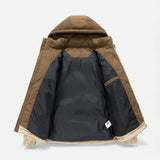 Men's high neck coat, view 4