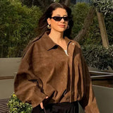 Women's oversized bomber jacket, view 5