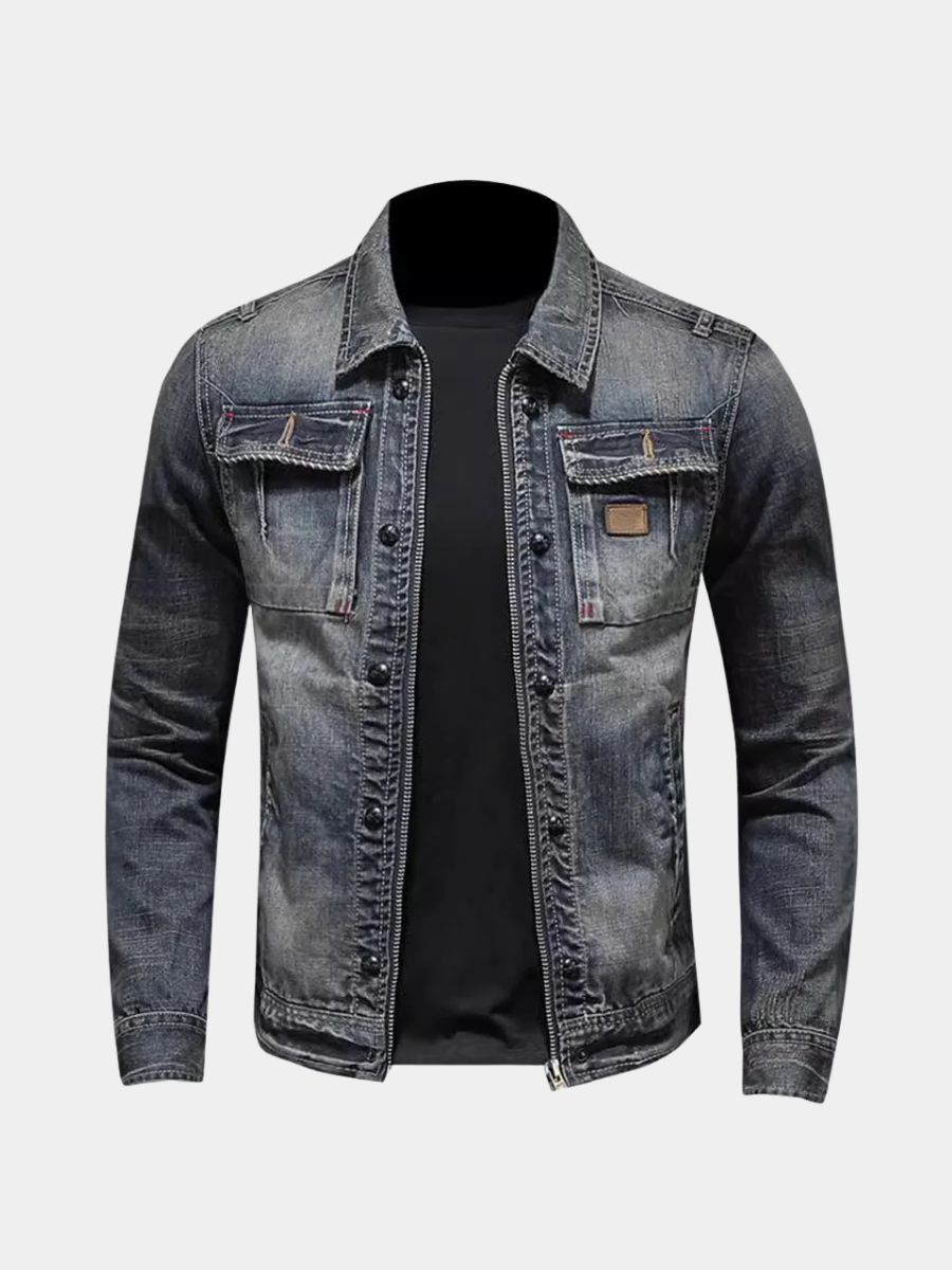 Men's zip-up coat, view 1