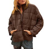 Women's padded puffer jacket, view 3
