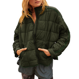 Women's padded puffer jacket, view 4