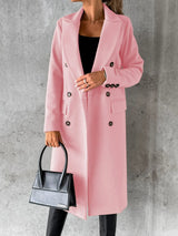Women's double-breasted coat, view 6