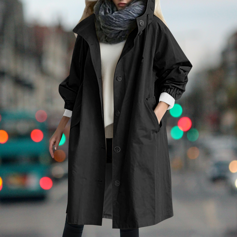 Women's fit-and-flare trench coat, view 4