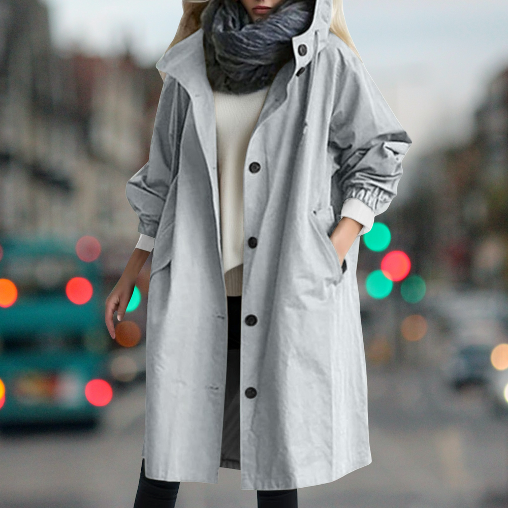 Women's fit-and-flare trench coat, view 5