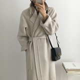 Women's belted coat, view 1