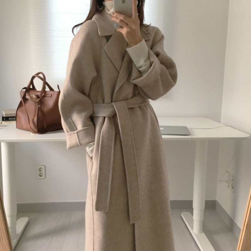 Women's belted coat, view 2
