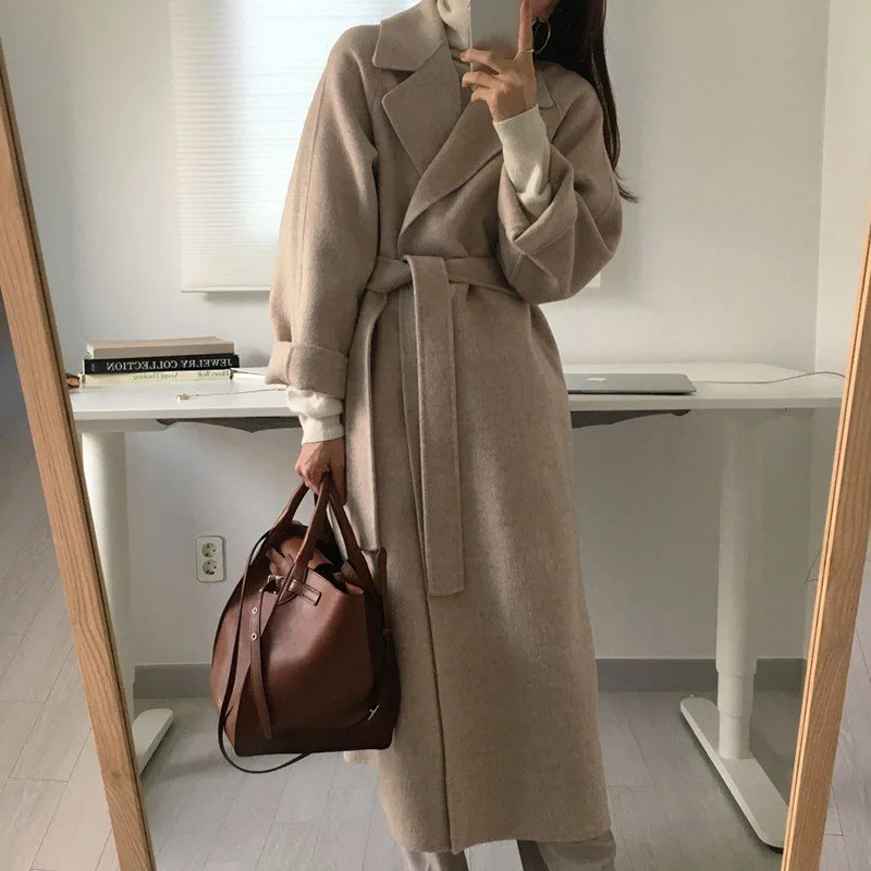 Women's belted coat, view 3