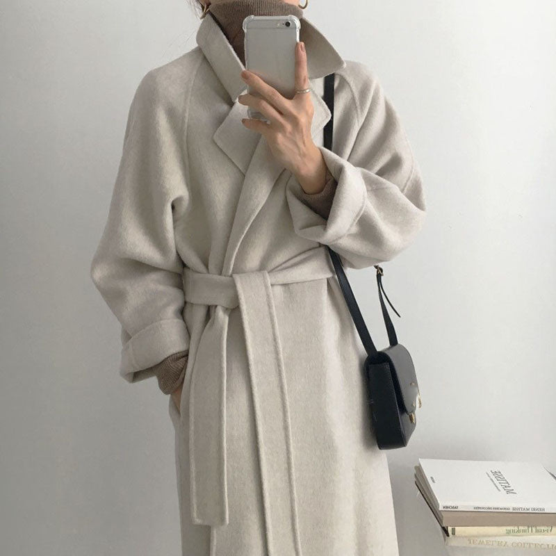 Women's belted coat, view 4