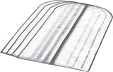 5-Pack PEVA Garment Storage Bags with Zipper - Durable Dust Covers for Clothes, Dresses, and Seasonal Storage