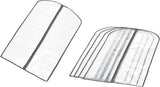 5-Pack PEVA Garment Storage Bags with Zipper - Durable Dust Covers for Clothes, Dresses, and Seasonal Storage