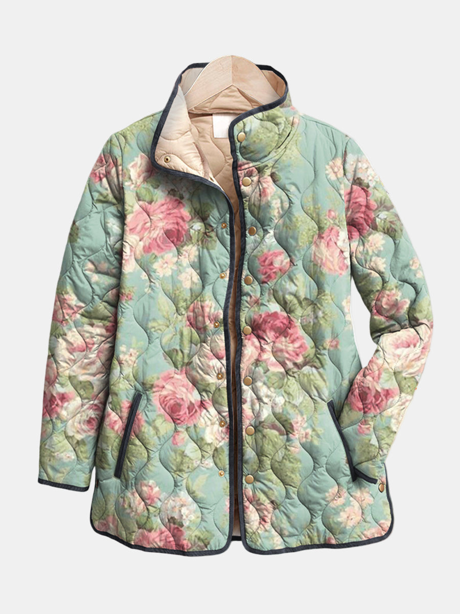 Women's quilted puffer jacket, view 1