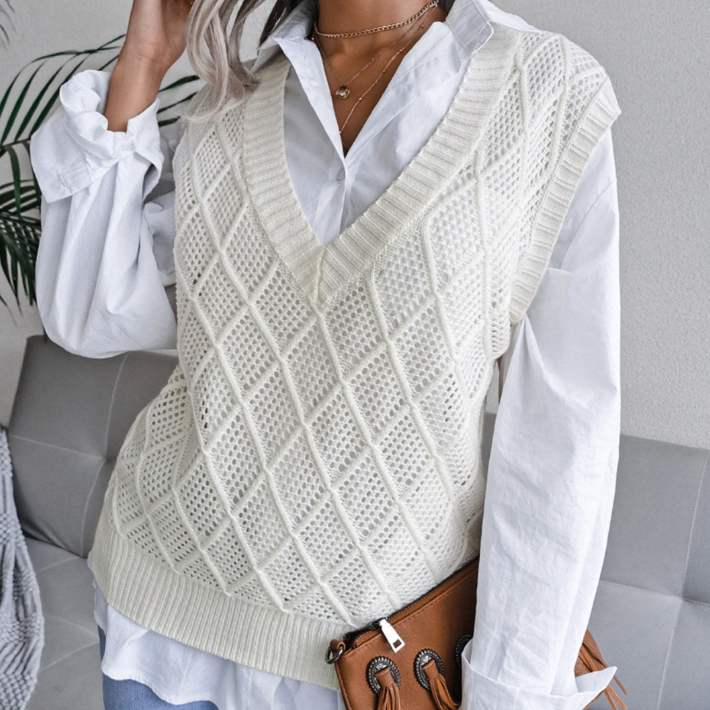 Angeza Women's Trendy Knitted Sweater - Stylish & Cozy Knitwear for Every Season